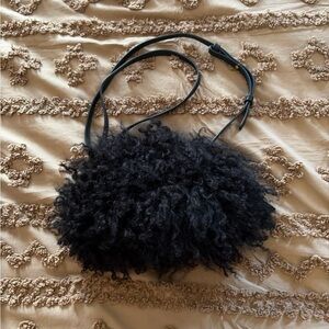 Black UGG Mongolian crossbody